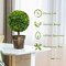 24" Green Artificial Boxwood Topiary Tree PVC Plastic Indoor Outdoor